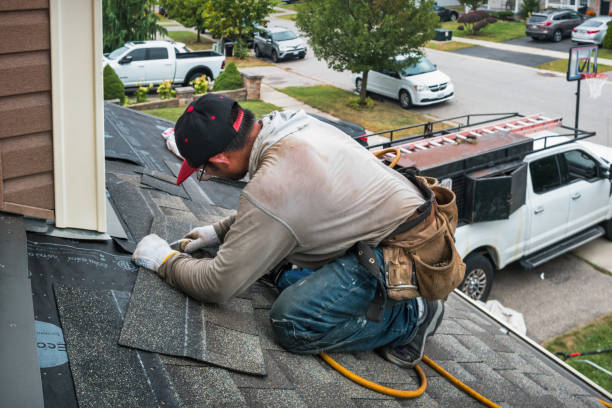 Professional Gutter Installation technician working in Scappoose, OR